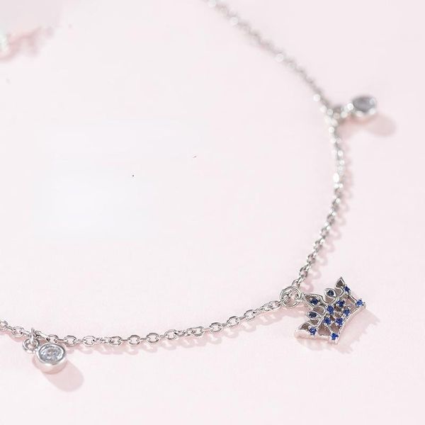 link, chain 2021 crown blue crystal summer lady bracelet trend korean style elegant women girls beauty lover gift fine jewellery, Black
link, chain 2021 crown blue crystal summer lady bracelet trend korean style elegant women girls beauty lover gift fine jewellery, Black