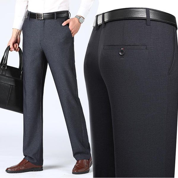 men's pants 2021 spring summer business man casual long suit male elastic straight formal trousers men plus size, Black
men's pants 2021 spring summer business man casual long suit male elastic straight formal trousers men plus size, Black