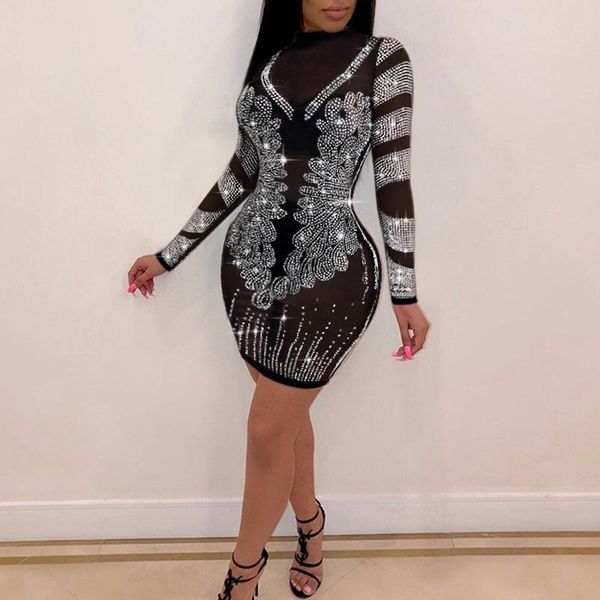 casual dresses drilling bodycon mini dress women transparent mesh nightclub, Black;gray
casual dresses drilling bodycon mini dress women transparent mesh nightclub, Black;gray