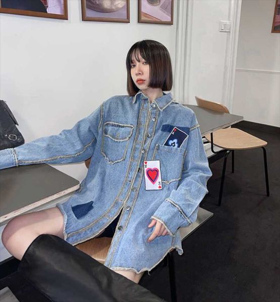 women's jackets ladies cowboy coat spring and autumn lapel long sleeve loose korean retro casual baseball, Black;brown
women's jackets ladies cowboy coat spring and autumn lapel long sleeve loose korean retro casual baseball, Black;brown
