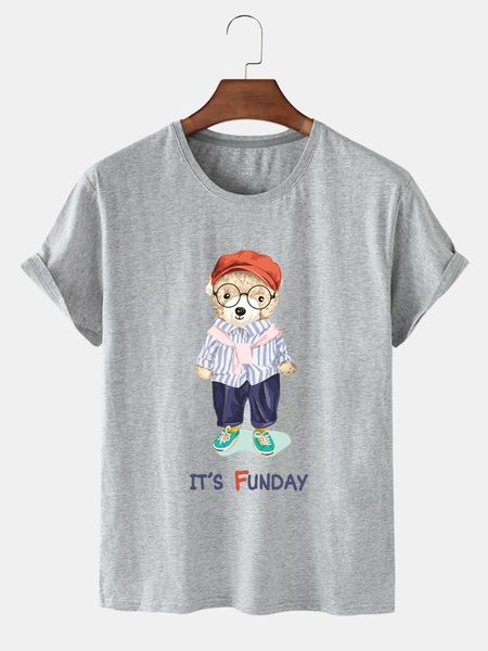 summer lady's creative lovely bear printing women's quick-drying loose soft round neck short sleeve t-shirt, White
summer lady's creative lovely bear printing women's quick-drying loose soft round neck short sleeve t-shirt, White