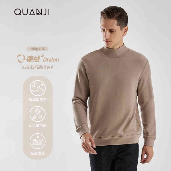 men's de rong long sve t-shirt hyaluronic acid antibacterial thickened warm autumn cloth winter frosted heat storage bottoming shirt, White;black
men's de rong long sve t-shirt hyaluronic acid antibacterial thickened warm autumn cloth winter frosted heat storage bottoming shirt, White;black
