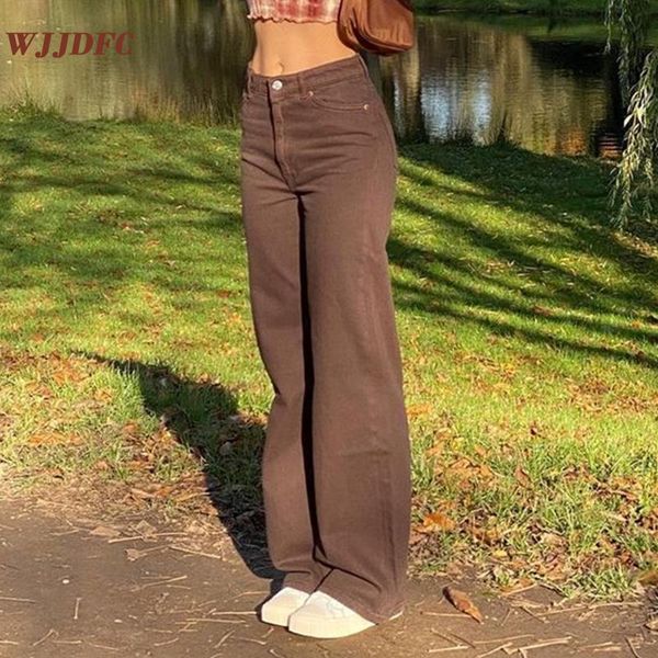 women's jeans wjjdfc vintage baggy brown women streetwear pants loose high waist trousers harajuku fashion cotton denim sweatpants 2021, Blue
women's jeans wjjdfc vintage baggy brown women streetwear pants loose high waist trousers harajuku fashion cotton denim sweatpants 2021, Blue