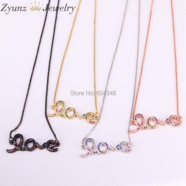 pendant necklaces 10pcs zyz333-5155 initial love necklace rainbow cubic zirconia charm delicate fashion jewelry for women, Silver
pendant necklaces 10pcs zyz333-5155 initial love necklace rainbow cubic zirconia charm delicate fashion jewelry for women, Silver