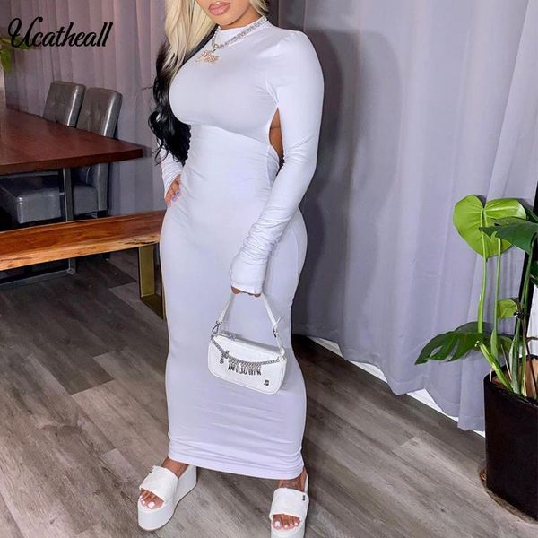 casual dresses long sleeve slim party dress stretchy solid color club vestido women open back skiny tight bodycon, Black;gray
casual dresses long sleeve slim party dress stretchy solid color club vestido women open back skiny tight bodycon, Black;gray