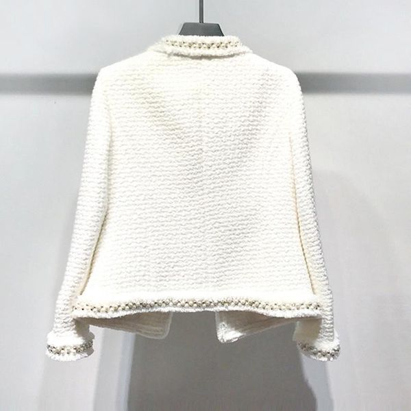 women's jackets tweed women white jacket hand-made beads spring / autumn winter woolen coat wool classic ladies, Black;brown
women's jackets tweed women white jacket hand-made beads spring / autumn winter woolen coat wool classic ladies, Black;brown