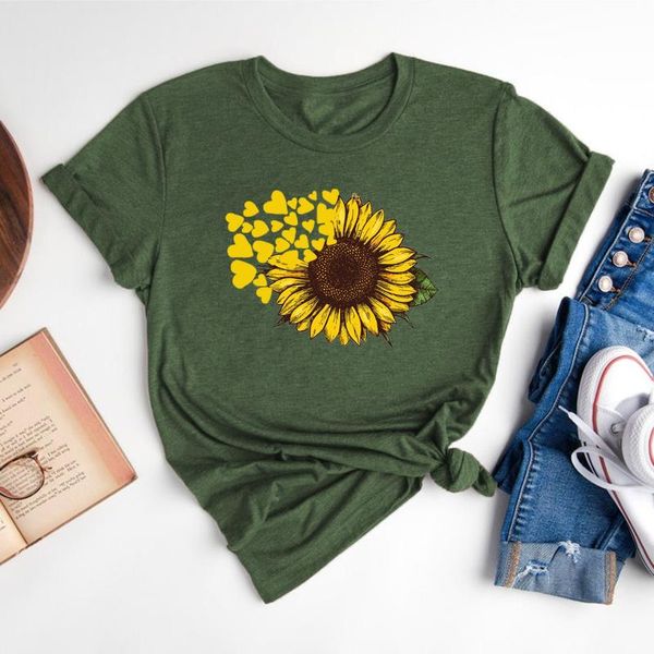 women's t-shirt sunflower butterfly print t-shirts fashion lady casual loose summer short sleeve 2021 ropa mujer, White
women's t-shirt sunflower butterfly print t-shirts fashion lady casual loose summer short sleeve 2021 ropa mujer, White
