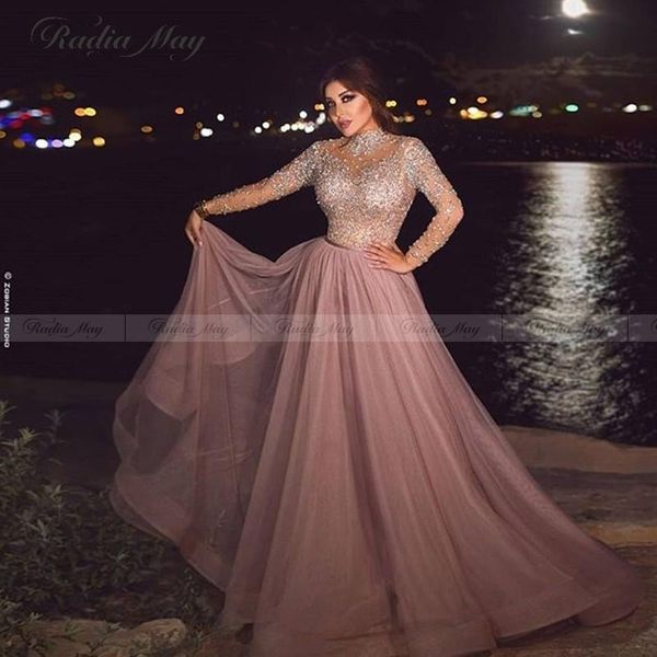 party dresses dusty pink high neck long sleeves muslim evening dress 2021 elegant plus size women arabic formal modest prom gown, White;black
party dresses dusty pink high neck long sleeves muslim evening dress 2021 elegant plus size women arabic formal modest prom gown, White;black