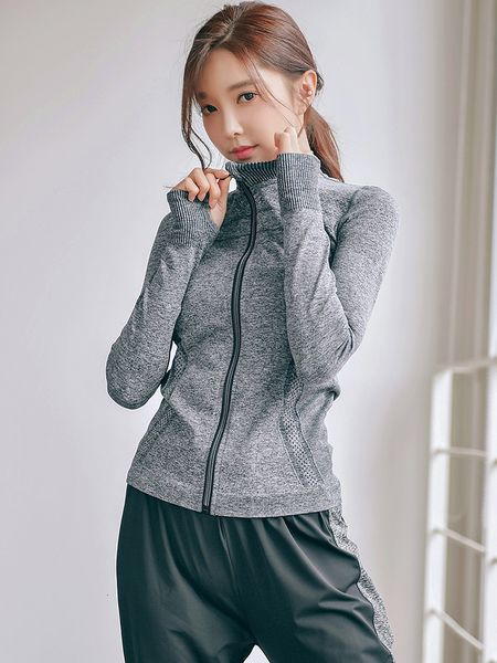 tracksuits luxury yoga wearnet red sports coat women's quick dry suit running long sleeve tight gym summer yoga top, Gray
tracksuits luxury yoga wearnet red sports coat women's quick dry suit running long sleeve tight gym summer yoga top, Gray