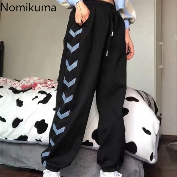 nomikuma women's sweat pants spring new side stripe long trousers causal drawstring lace up stretch waist harem pants 6e505 210427, Black;white
nomikuma women's sweat pants spring new side stripe long trousers causal drawstring lace up stretch waist harem pants 6e505 210427, Black;white