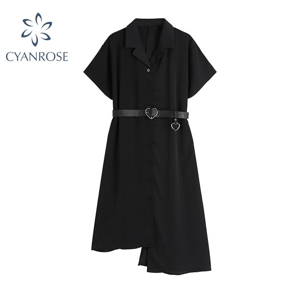 gothic black blazer asymmertrical short sleeve women dress summer high waist with belt streetwear fashion goth dress female 210417, Black;gray
gothic black blazer asymmertrical short sleeve women dress summer high waist with belt streetwear fashion goth dress female 210417, Black;gray