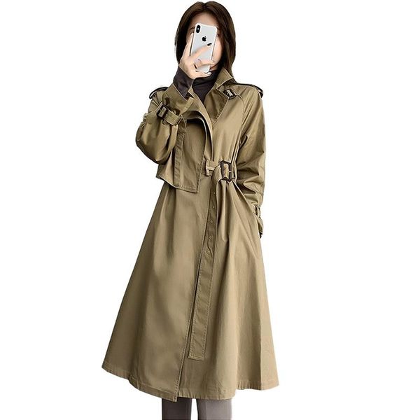 women's trench coats 2021 fashion coat women spring autumn long outerwear female elegant belt slim windbreaker plus size khaki purple a, Tan;black
women's trench coats 2021 fashion coat women spring autumn long outerwear female elegant belt slim windbreaker plus size khaki purple a, Tan;black