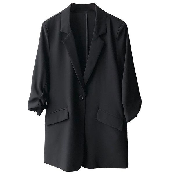 women's jackets 2021 autumn small suit female korean version of pure color fashion thin drape sunscreen jacket, Black;brown
women's jackets 2021 autumn small suit female korean version of pure color fashion thin drape sunscreen jacket, Black;brown