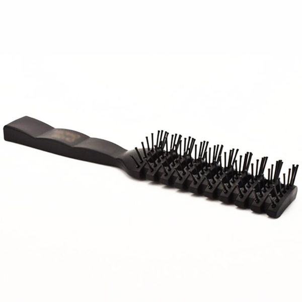 hair brushes anti-static brush flexible pins massage black nine rows styling comb plastic, Silver
hair brushes anti-static brush flexible pins massage black nine rows styling comb plastic, Silver