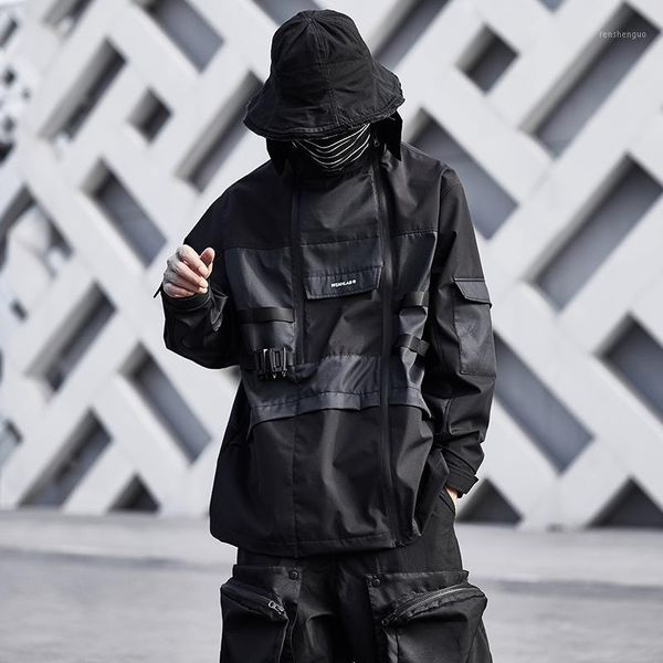 men's jackets functional jacket windbreaker arm pocket double front zipper techwear wsnhlab ninjawear streetwear futuristic, Black;brown
men's jackets functional jacket windbreaker arm pocket double front zipper techwear wsnhlab ninjawear streetwear futuristic, Black;brown