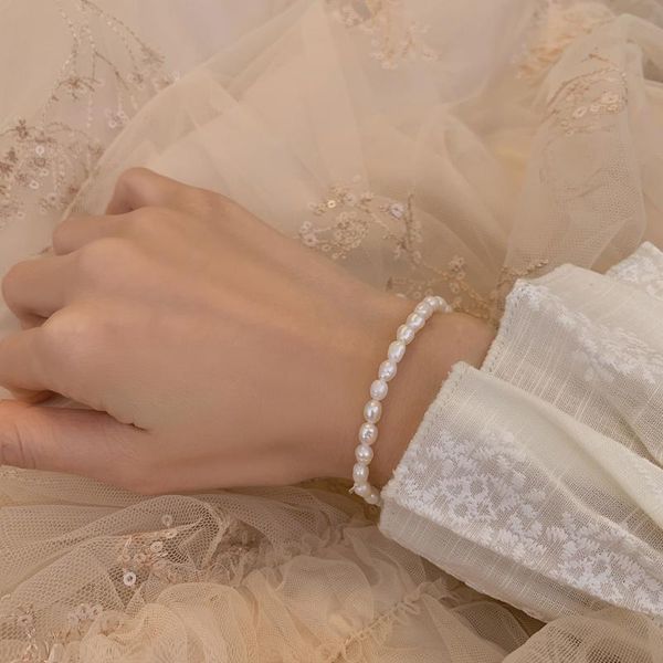 beaded, strands 2021 korean fashion vintage pearl bracelet on hand charm designer for women luxury bangles wedding jewelry accessories, Black
beaded, strands 2021 korean fashion vintage pearl bracelet on hand charm designer for women luxury bangles wedding jewelry accessories, Black