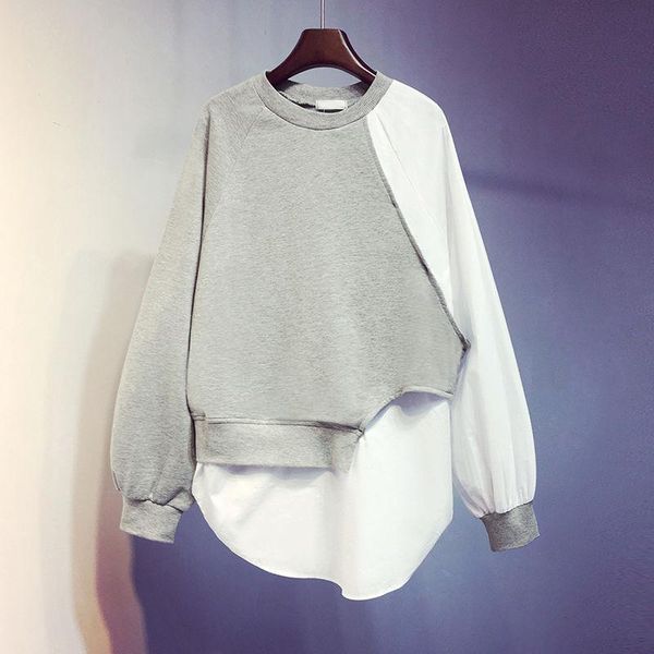 women's hoodies & sweatshirts autumn harajuku casual korean pullovers ulzzang women loose fashion patchwork o neck student e279, Black
women's hoodies & sweatshirts autumn harajuku casual korean pullovers ulzzang women loose fashion patchwork o neck student e279, Black
