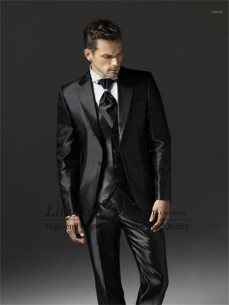 men's suits & blazers latest fashion style black groom tuxedos groomsmen wedding prom 3 jacket vest pants set masculino costume homme, White;black
men's suits & blazers latest fashion style black groom tuxedos groomsmen wedding prom 3 jacket vest pants set masculino costume homme, White;black