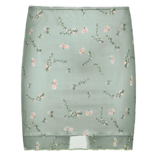 skirts vintage floral print bodycon mini pencil skirt 2021 women summer high waist double layer mesh patchwork package hip sexy, Black
skirts vintage floral print bodycon mini pencil skirt 2021 women summer high waist double layer mesh patchwork package hip sexy, Black