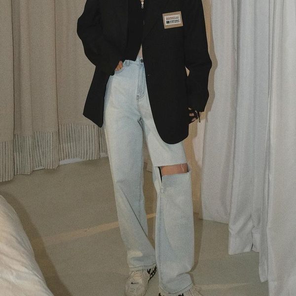 women's jeans y2k casual light blue women high waist straight thin ripped denim trousers all-match hole vintage aesthetic mom long pant
women's jeans y2k casual light blue women high waist straight thin ripped denim trousers all-match hole vintage aesthetic mom long pant