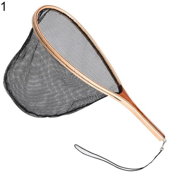 fishing accessories 50% landing net portable durable wooden handle rubber/nylon mesh catch release scoop
fishing accessories 50% landing net portable durable wooden handle rubber/nylon mesh catch release scoop