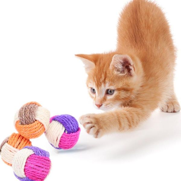 pet cat toys resistant safe non-toxic chewing toy cleaning teeth tool accessaries three-color woven sisal ball play game
pet cat toys resistant safe non-toxic chewing toy cleaning teeth tool accessaries three-color woven sisal ball play game