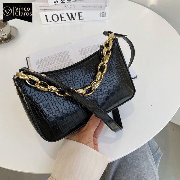 evening bags fashion baguette alligator pattern shoulder bag leather chains purses and handbags luxury designer underarm brand sac a main
evening bags fashion baguette alligator pattern shoulder bag leather chains purses and handbags luxury designer underarm brand sac a main