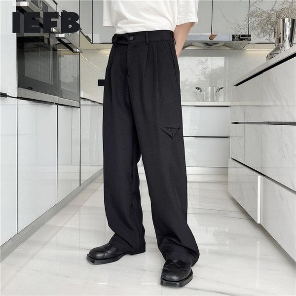 korean simple casual business trousers men's triangle design black white straight wide leg loose suit pants 2021 9y7523 suits & blazers, White;black
korean simple casual business trousers men's triangle design black white straight wide leg loose suit pants 2021 9y7523 suits & blazers, White;black