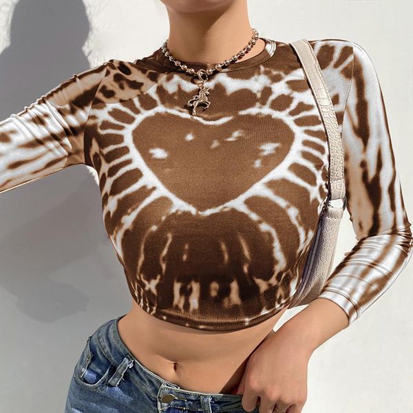 women's t-shirt summer fashion tie dye heart print crop three quarter sleeve skinny tee shirt women harajuku slim fit ladies, White
women's t-shirt summer fashion tie dye heart print crop three quarter sleeve skinny tee shirt women harajuku slim fit ladies, White