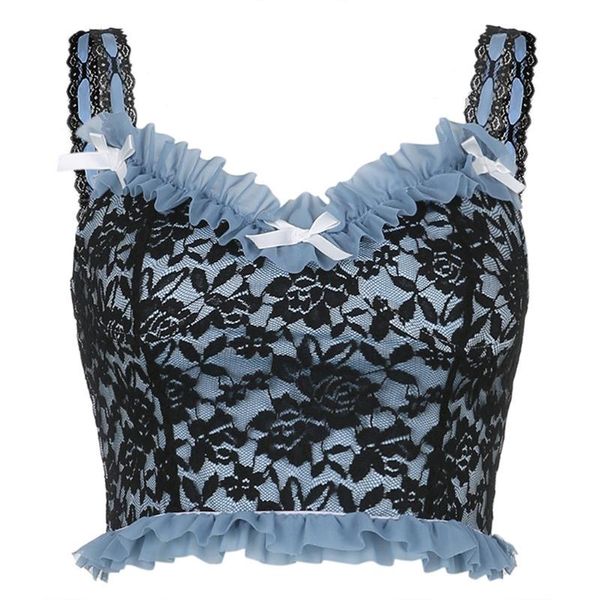 women's tanks & camis women sleeveless bowknot crop v-neck floral lace ruffles slim cami vest j78e, White
women's tanks & camis women sleeveless bowknot crop v-neck floral lace ruffles slim cami vest j78e, White