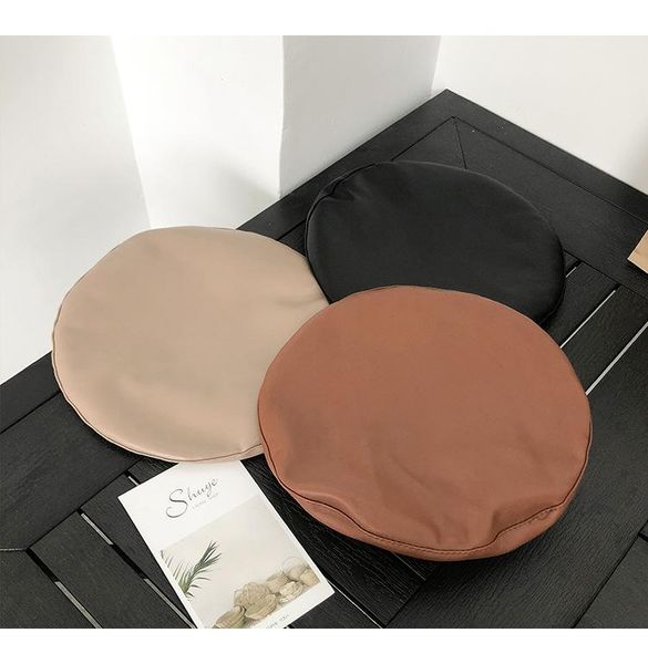 berets solid pu leather octagonal beret for women autumn and winter retro british port style wild hat pumpkin painter, Blue;gray
berets solid pu leather octagonal beret for women autumn and winter retro british port style wild hat pumpkin painter, Blue;gray