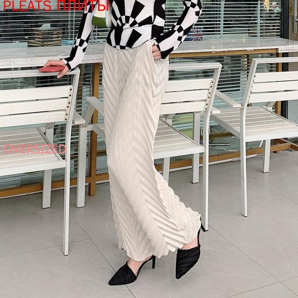 spring/summer 2021 loose straight leg casual pants women miyake pleated high waist thin wide trousers women's & capris, Black;white
spring/summer 2021 loose straight leg casual pants women miyake pleated high waist thin wide trousers women's & capris, Black;white