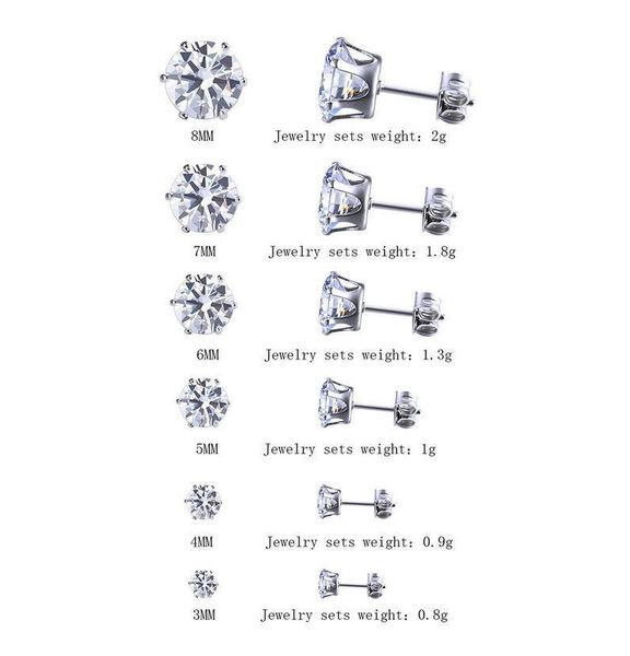 stud 6pairs/lot 3mm-8mm cz earrings sets women girls shiny round piercing ear plugs studs for boys men teens silver blac, Golden;silver
stud 6pairs/lot 3mm-8mm cz earrings sets women girls shiny round piercing ear plugs studs for boys men teens silver blac, Golden;silver