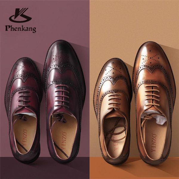 dress shoes phenkang mens leather women genuine oxford for men luxury lovers wedding brogues, Black
dress shoes phenkang mens leather women genuine oxford for men luxury lovers wedding brogues, Black