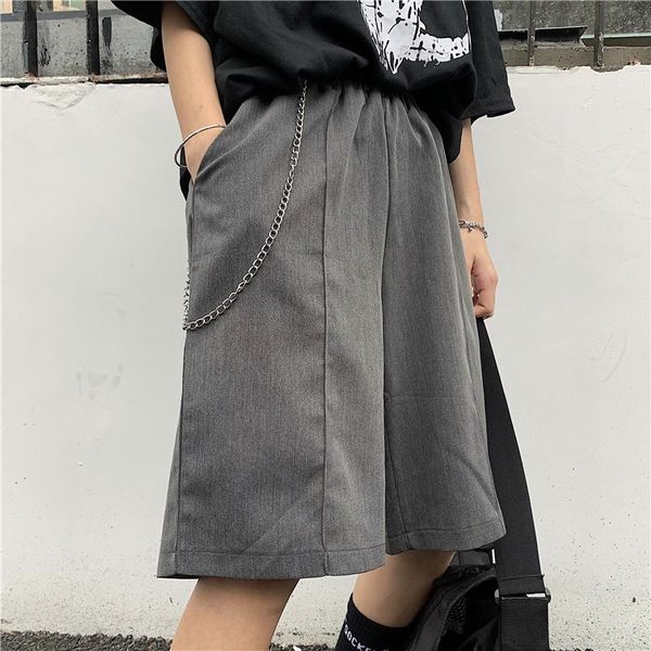 women's pants & capris summer knee length loose elastic waist pockets solid high straight casual style clothing ins female, Black;white
women's pants & capris summer knee length loose elastic waist pockets solid high straight casual style clothing ins female, Black;white