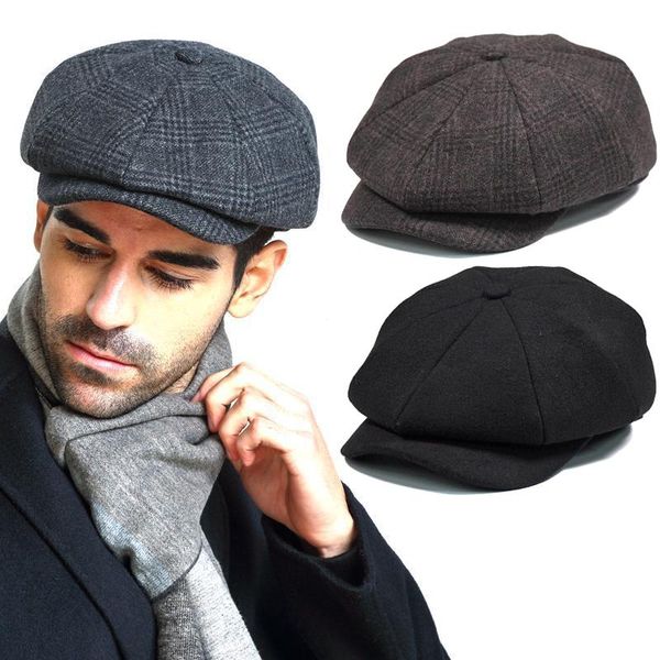 berets fashion wool sboy caps mens herringbone flat women men british painters hats soft autumn winter casquette, Blue;gray
berets fashion wool sboy caps mens herringbone flat women men british painters hats soft autumn winter casquette, Blue;gray