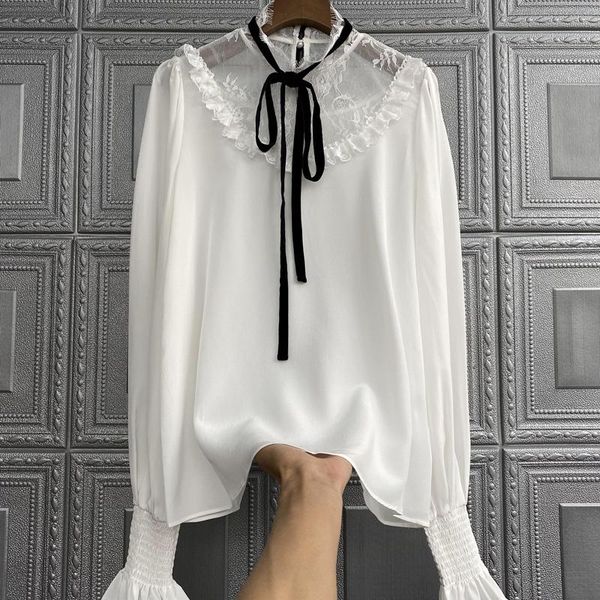 women's blouses & shirts white silk shirt female mulberry women collar ruffled lace blouse
women's blouses & shirts white silk shirt female mulberry women collar ruffled lace blouse