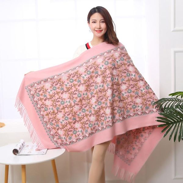 scarves women floral embroidery scarf wrap chinese ethical style thickening retro flower edging shawl warm and soft, Blue;gray
scarves women floral embroidery scarf wrap chinese ethical style thickening retro flower edging shawl warm and soft, Blue;gray