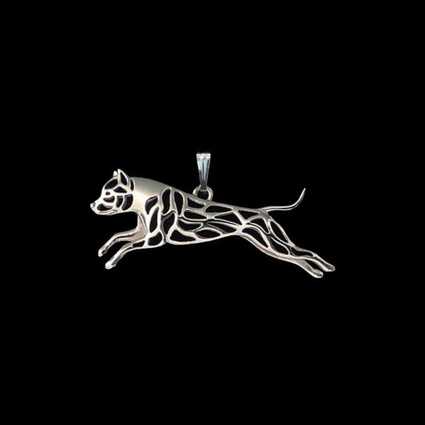 pendants 2021 women's hollow out alloy dog leaping american staffordshire terrier, Black
pendants 2021 women's hollow out alloy dog leaping american staffordshire terrier, Black