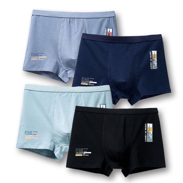 men's underwear cotton junior high school students' boxers children's men's large size shorts, Black;white
men's underwear cotton junior high school students' boxers children's men's large size shorts, Black;white
