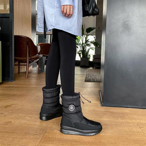 boots russian winter women ankle waterproof down cloth warm platform imitation lamb hair lining, Black
boots russian winter women ankle waterproof down cloth warm platform imitation lamb hair lining, Black