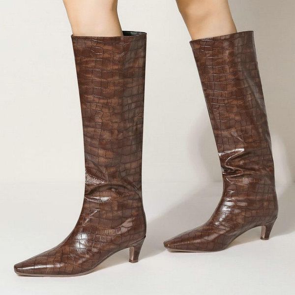 boots black brown white women knee high faux leather quality thick heel slip on square toe woman's 2021
boots black brown white women knee high faux leather quality thick heel slip on square toe woman's 2021