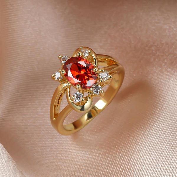 wedding rings charming crystal zircon ring red oval stone flower for women vintage fashion yellow gold jewelry female engagement, Slivery;golden
wedding rings charming crystal zircon ring red oval stone flower for women vintage fashion yellow gold jewelry female engagement, Slivery;golden