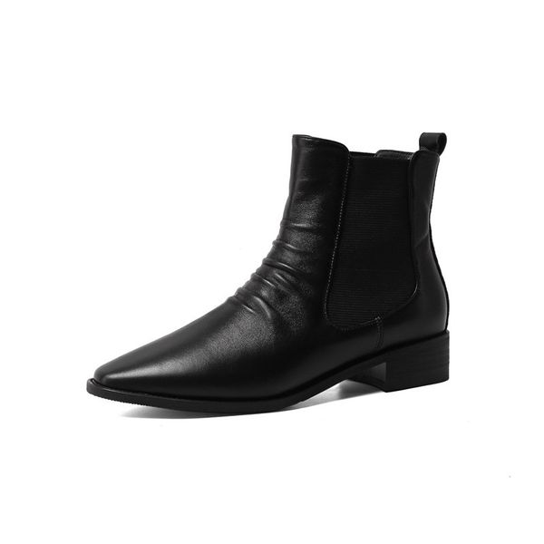 asumer of genuine leather women pointed to winter toe low heel shoes fashion ladies boots, Black
asumer of genuine leather women pointed to winter toe low heel shoes fashion ladies boots, Black