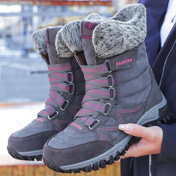 boots winter shoes women warm fur snow womens cotton female high ankle wear resistant slip bota feminina, Black
boots winter shoes women warm fur snow womens cotton female high ankle wear resistant slip bota feminina, Black