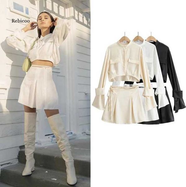 skirts women fashion spring autumn solid color long sleeve stand-up collar shirt high waist suit, Black
skirts women fashion spring autumn solid color long sleeve stand-up collar shirt high waist suit, Black