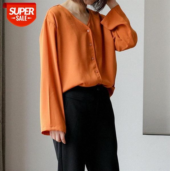 303- 27 custom chic korean style net red shirt women spring v-neck long-sleeved loose #di48, Black;gray
303- 27 custom chic korean style net red shirt women spring v-neck long-sleeved loose #di48, Black;gray