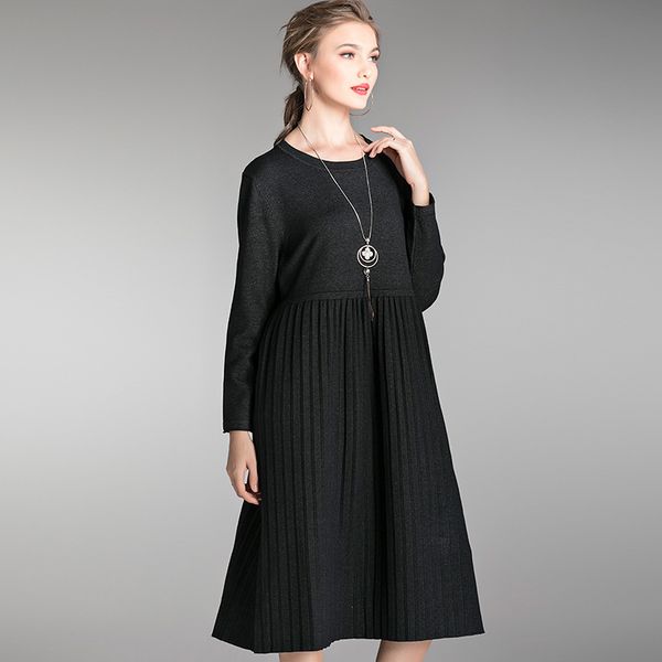 big yards dresses 2021 large autumn fat mm loose medium length knitted pleated base wool 522
big yards dresses 2021 large autumn fat mm loose medium length knitted pleated base wool 522