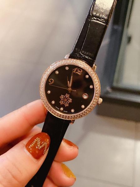 fashion stainless steel geometric crystal flowers watches casual leather belt wrist watch ladies numbers quartz clock 28mm wristwatches, Slivery;brown
fashion stainless steel geometric crystal flowers watches casual leather belt wrist watch ladies numbers quartz clock 28mm wristwatches, Slivery;brown