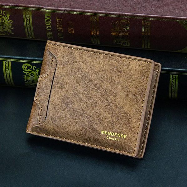 brand wallet men business leather card bag short male purses zipper with coin pocket hombre billetera portafoglio wallets, Red;black